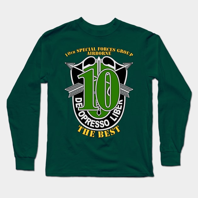 10th Special Forces Group Long Sleeve T-Shirt by MBK